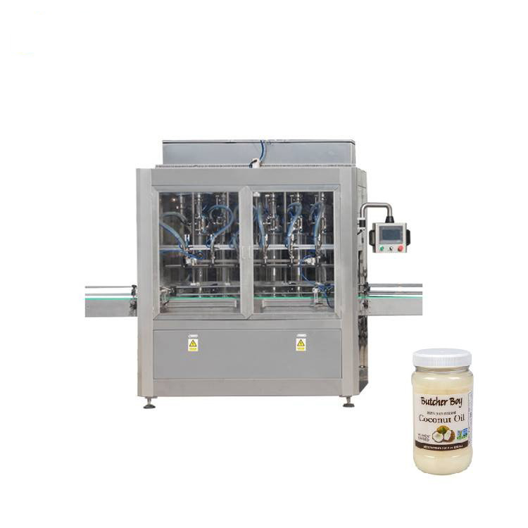 PLC vezérlés 8 fúvóka üveges lefőttesüveg töltőgéppel